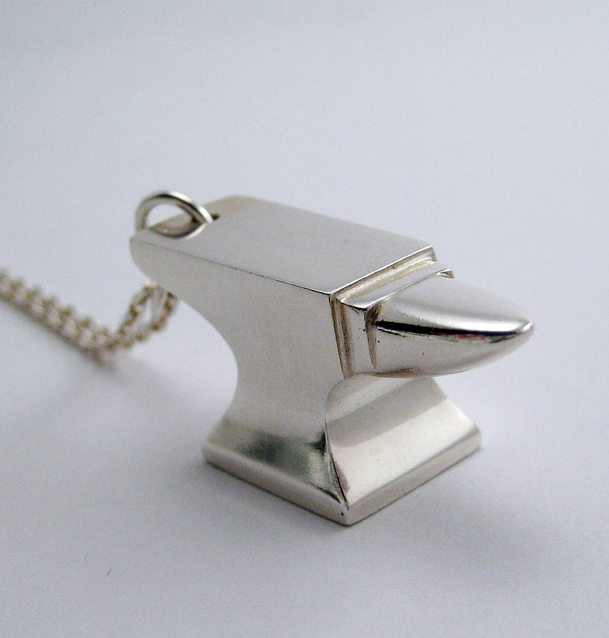 Mini Anvil Pendant - Custom Jewellery By All Uniqueness